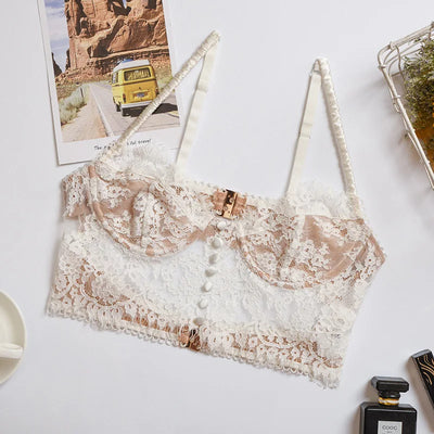 Ellolace Sexy Lace Bralette Corset