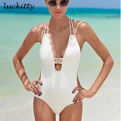 Stunning Deep V Monokini