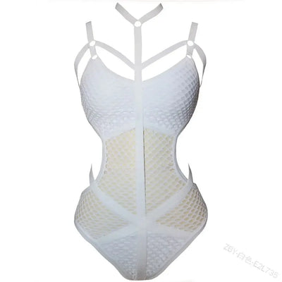 Curvy Sheer Knit Swimsuit