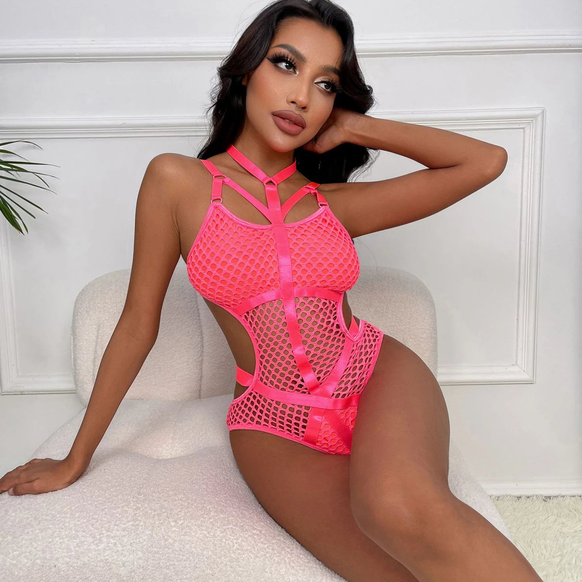 Spicy Fishnet Swimsuit Eco-Friendly