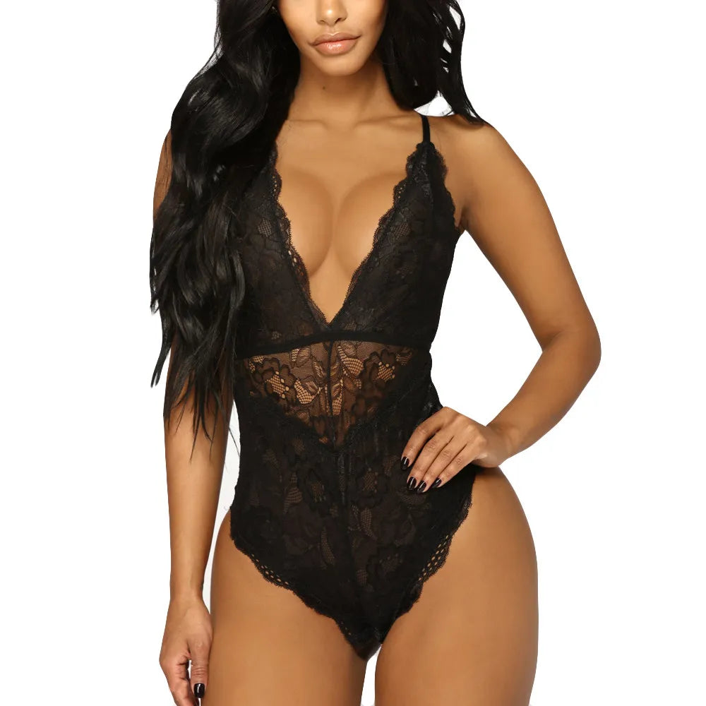 Elegant Lace Lingerie Bodysuit