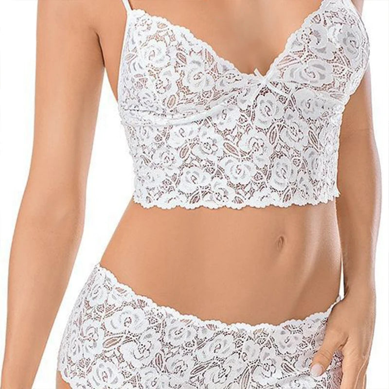 Elegant Lace Pajama Set