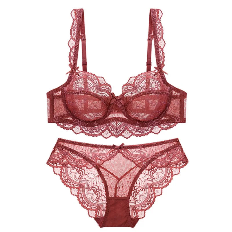 Logirlve Lace Push-Up Bra Set