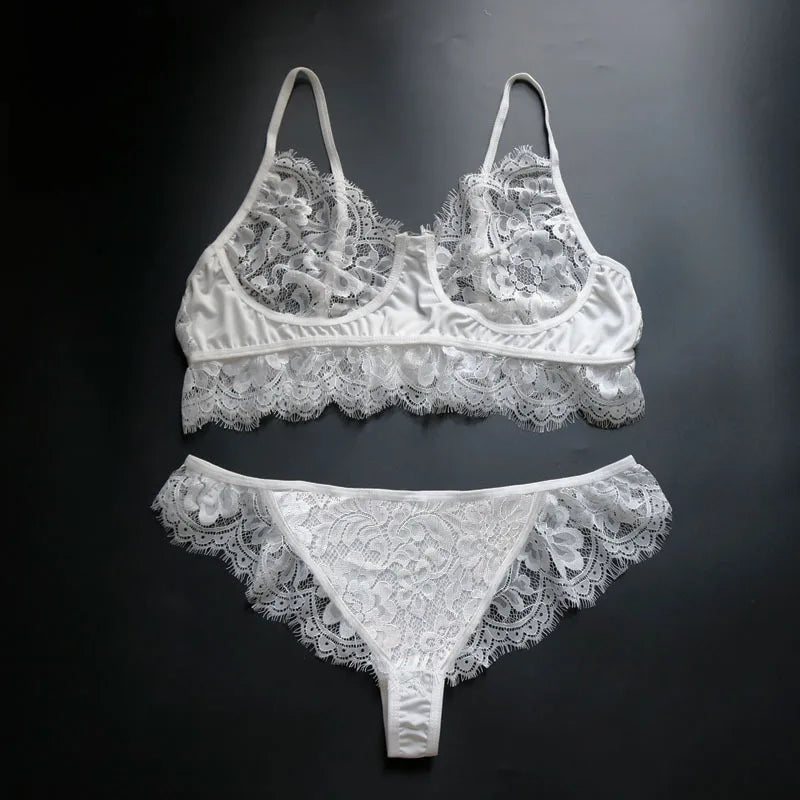 Lace Push Up Bra Set