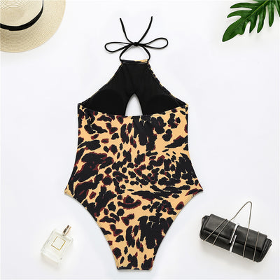 Stylish Leopard Print Swimsuit - Iconic Swimwear Statement