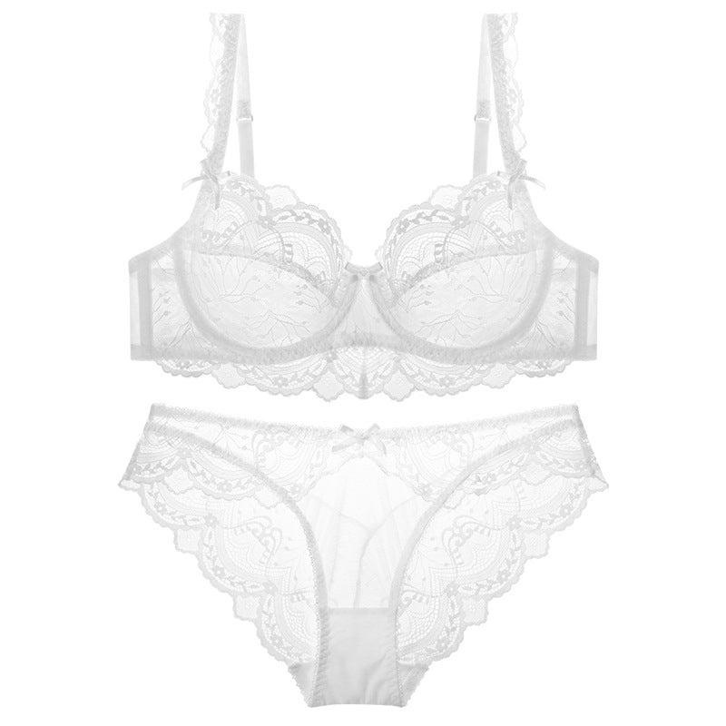 Ladies Luxe Thin Lace Bra Set: Perfect Blend of Style & Comfort