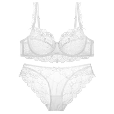 Ladies Luxe Thin Lace Bra Set: Perfect Blend of Style & Comfort