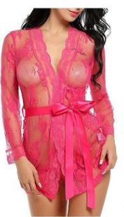 Luxurious Bathrobe and Strappy Nightdress Set for the Modern Sophisticate